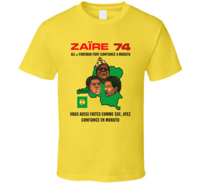 Rumble in the Jungle, '74, T-Shirt, Muhammad Ali, George Forman, Zaire