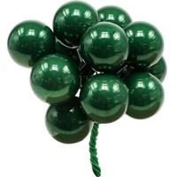 Mini Weihnachtskugeln Am Draht Ø25Mm Glas GrüN 140St FüR Festliche