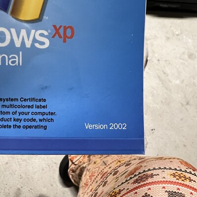 Microsoft Windows XP Professional Version 2002 SEALED NO PRODUCT