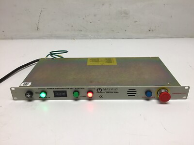 Marway UCP31015-5B 19'' Rack Mount Power Distribution Control Panel w/ Hour Meter