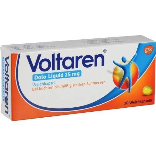 GLAXOSMITHKLINE CONSUMER HEALTHCARE 3x VOLTAREN Dolo Liquid 25 mg Weichkapseln 20 St PZN: 5023939