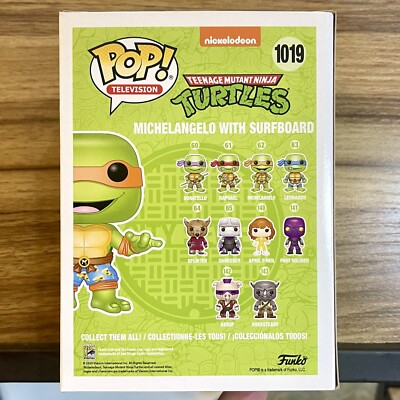 Michelangelo With Surfboard Funko Pop! #1019 SDCC 2020 Summer