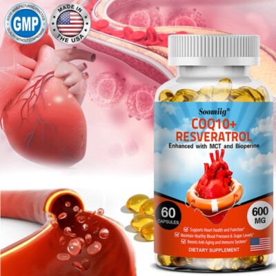 Soomiig CoQ10 300 mg. 30/60 Capsules Heart Health Energy