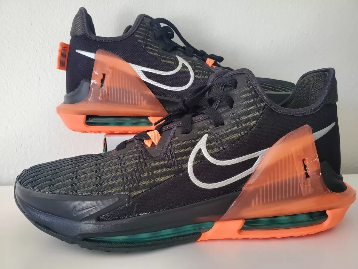 Nike Lebron Witness 6 Basketball Shoes Black Crimson Teal Size 9.5 CZ4052 001