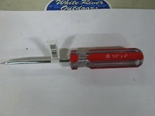 Toolbasix Screwdriver, Magnetic Tip, Slotted Point, 4 in, 1/4 in Dia x 4 in L,