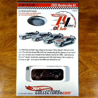 Hot Wheels RLC 2005 Club Kit Car Redline Exclusive Olds 442 2302