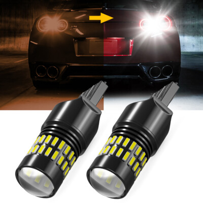 AUXITO 7443 7440 LED White BackUp Reverse Light Bulb 2400LM 6000K Projector 2/4x