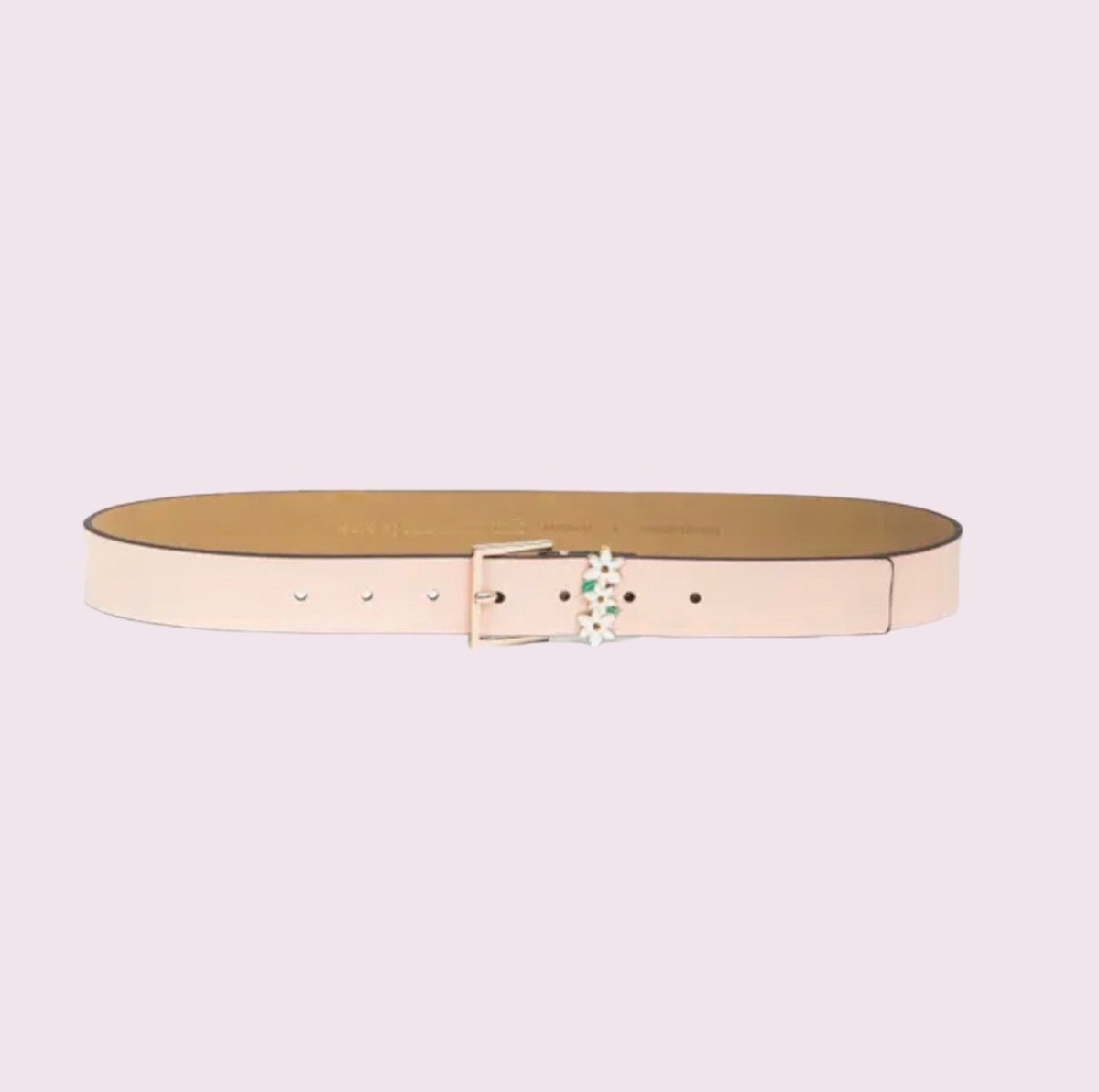 Kate Spade New York Daisy Loop Leather 32MM Belt, Pink  display picture 1