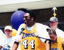 8x10 Kobe Bryant Photo Print Los Angeles Lakers Champion Parade Black Mamba