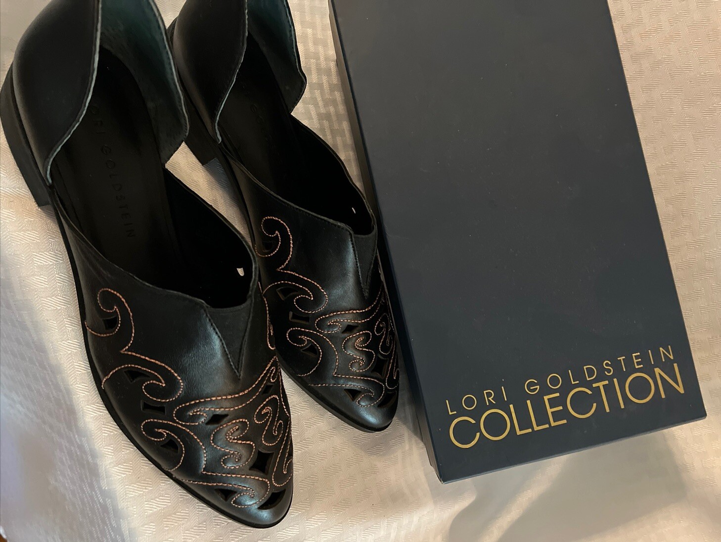 Lori Goldstein Women's LiBria Pointed Toe Slip On Shoe Black Size 10 M