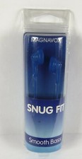 Magnavox Snug Fit in Ear Headphones Smooth Bass Blue MHP4820-BL