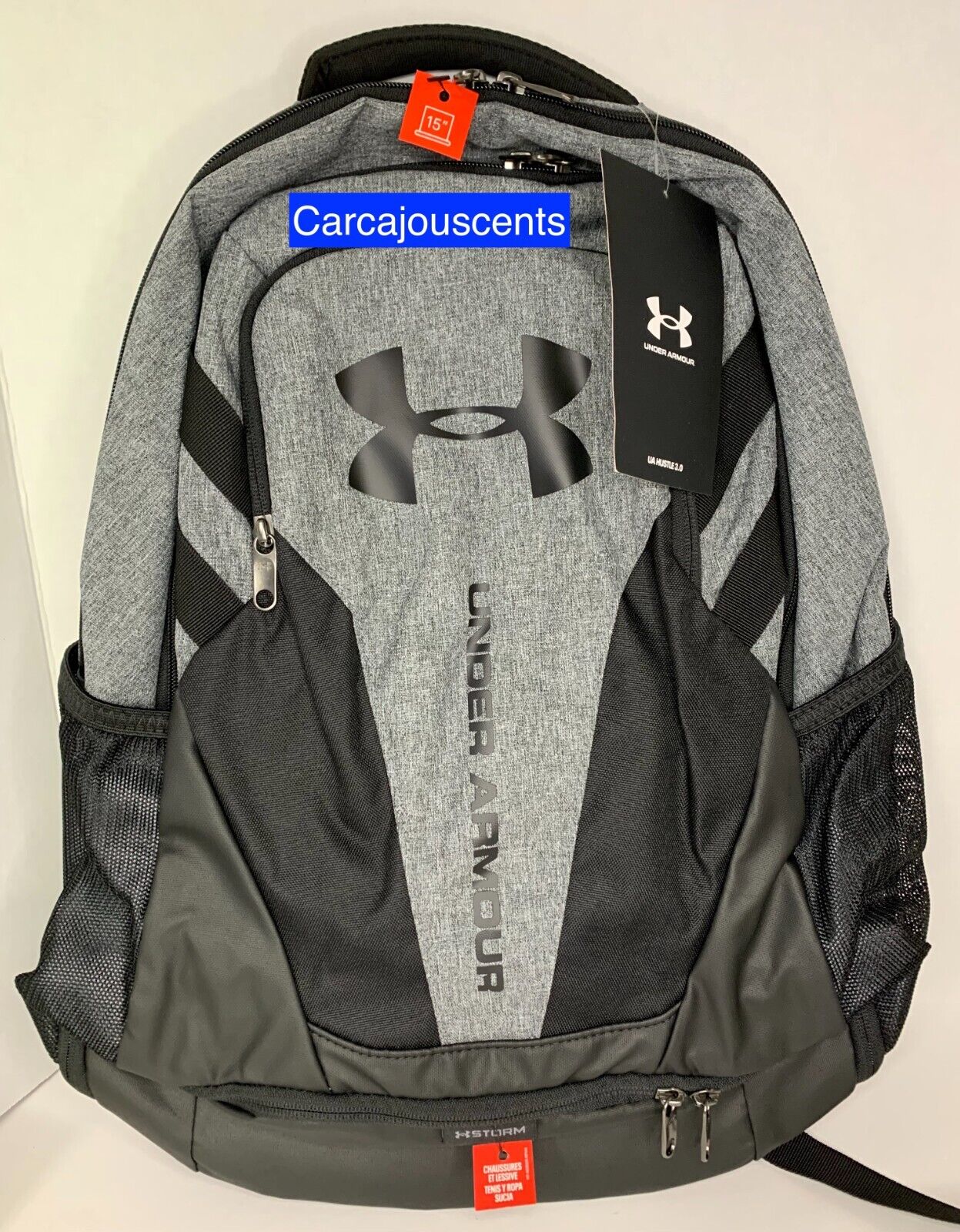 Under Armour Hustle 3.0 Backpack Storm Gray/Black