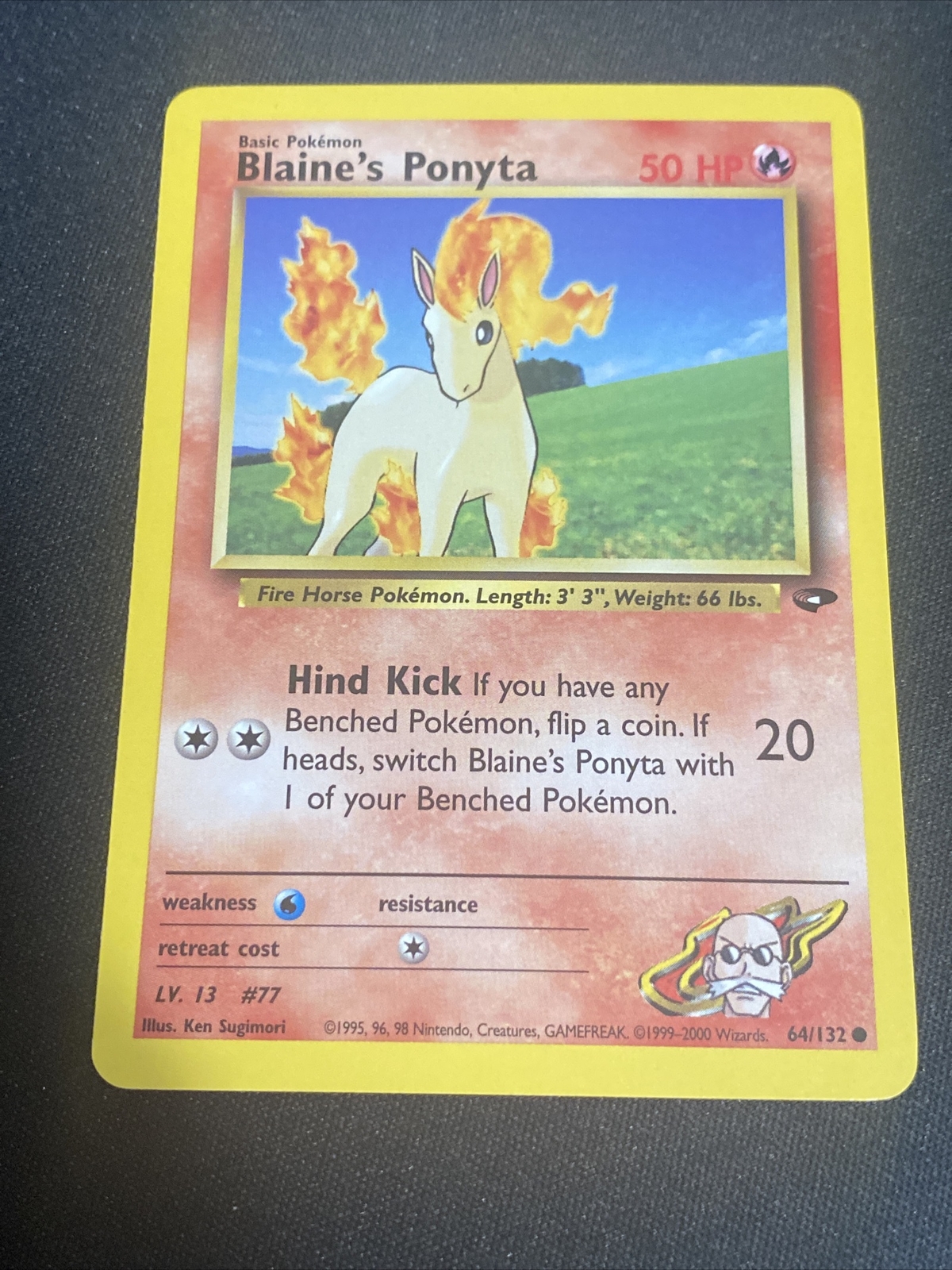 BLAINE’S PONYTA - Gym Challenge - 64/132 - Common - Pokemon Card - NM