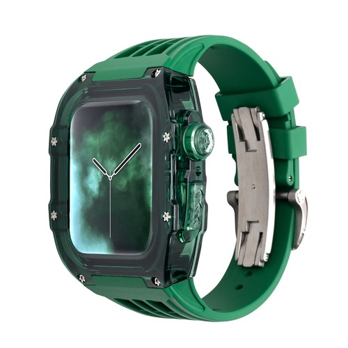 For Apple Watch Ultra 49mm 8 7 6 SE 44/45mm Transparent Case Rubber Band Mod Kit - Zdjęcie 44 z 46