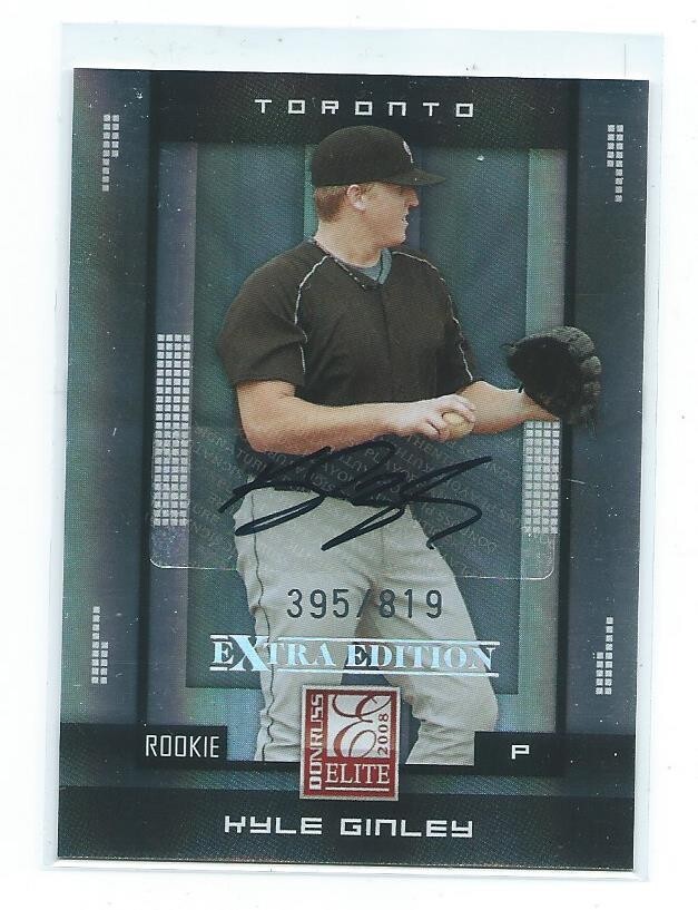 2008 Donruss Elite-Kyle Ginley Rookie Autograph /819-Toronto Blue Jays