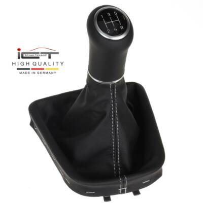 ICT Gear Knob Shift Cover for Mitsubishi Space Star Mirage Stitch Silver Gray B90