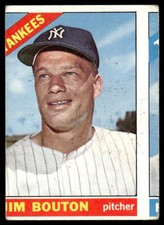 1966 Topps Jim Bouton #276 New York Yankees Baseball Card