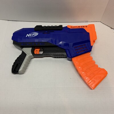 NERF N-Strike Elite RUKKUS ICS-8 Pump Foam Dart Blaster Gun Ruckus Used