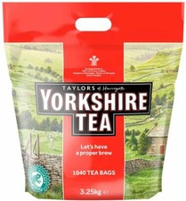 Yorkshire Tea Bags 1040 tea bags 3.25KG 0.03 per strip