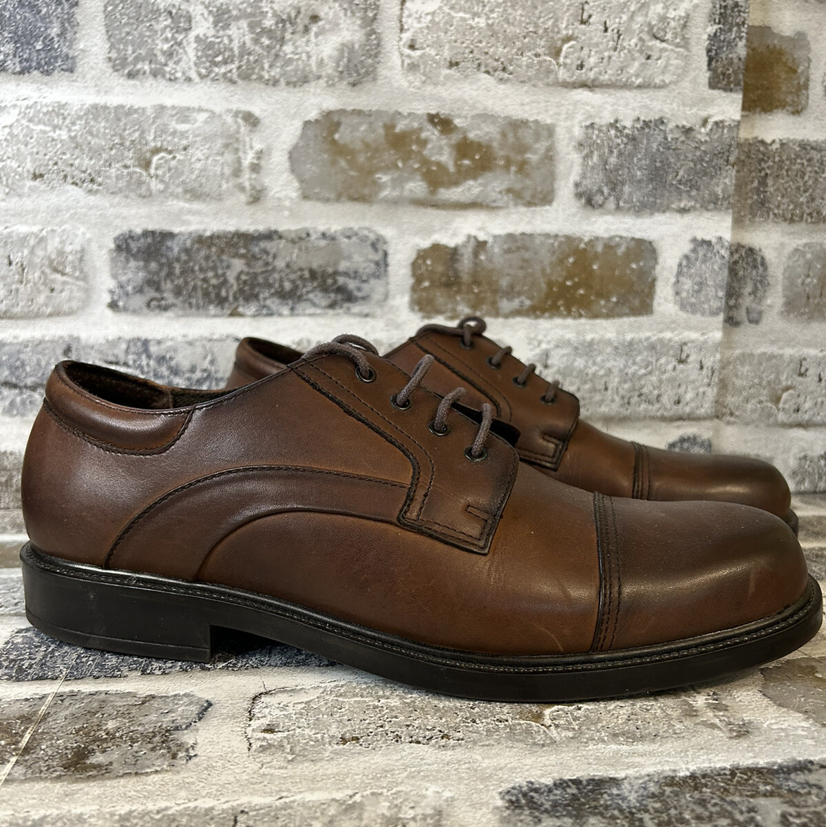 SAOLA Scarpe eleganti Oxford Nunn Bush uomo 81480 02 marroni comode gel stringate taglia 11 5 M
