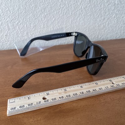 Ray-Ban RB2140 54-18 Original Wayfarer Sunglasses Black Dark Green