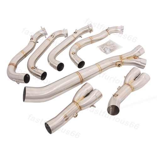 Exhaust System Header Front Link Pipe For BMW S1000RR 2010-2018 S1000R 15-2018 - Picture 3 of 8