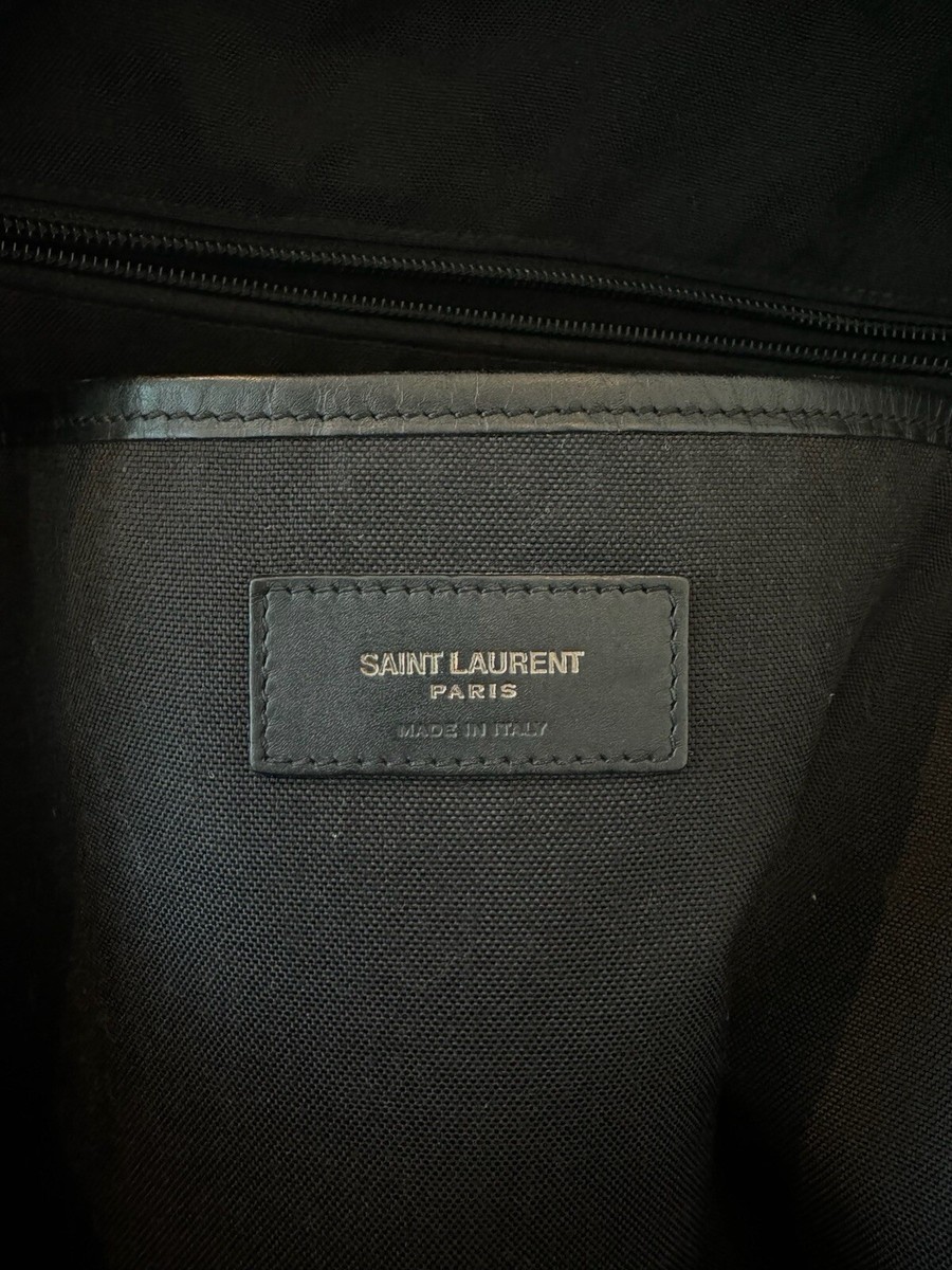 Authentic Saint Laurent City Backpack Palm Tree Canvas Black Authentic Saint Laurent City Backpack Palm Tree Canvas Black
