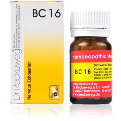 Dr Reckeweg BC 16 (Bio-Combination 16) Tablets 20g Homeopathic Made in Germany