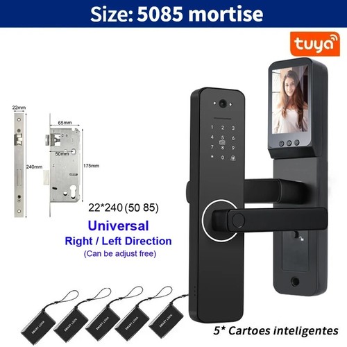 Camera Digital Electronic Lock Biometrics Fingerprint Door Lock Electronic Lock - Picture 21 of 41