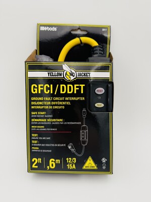 Yellow Jacket 2817 Outdoor 2 ft INLINE GFCI 12/3 2'