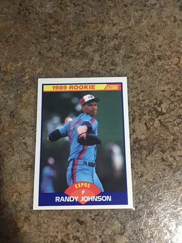 Randy Johnson, Montreal Expos, 1989 Score #645 Rookie Card