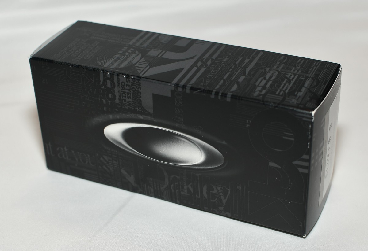 Oakley Silver R Sunglasses BOX ONLY Polished Black Frames - 009342
