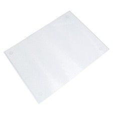 Worktop Saver Smooth Finish 28cm x 38cm Glass Chopping Board