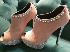 Tacchi alti PHILIPP PLEIN, tg.36, 36,5 cristalli/borchie