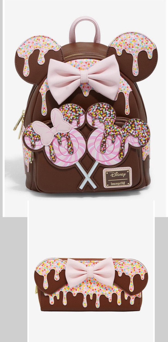 NWT Loungefly Disney Minnie Mouse Chocolate Lollipop Ears NWT Loungefly Disney Minnie Mouse Chocolate Lollipop Ears