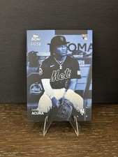 2025 Topps Black & White - Luisangel Acuna - Rookie - Blue 1/50 - 1st Print (RC)