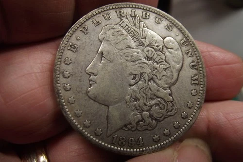 1894-O Morgan Silver Dollar Better Date VF++ SOLID Coin  DT10