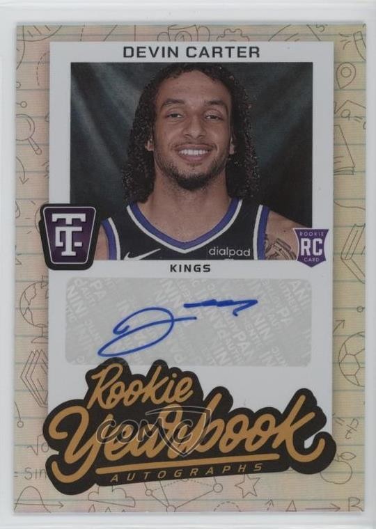 2024 Panini Totally Certified Rookie Yearbook Autgraphs Devin Carter Auto RC u6m