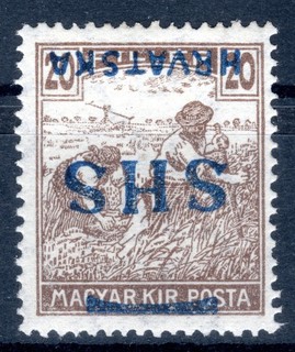 Yugoslavia 1918 unused with fold (3935
