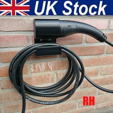 RH Type 2 EV Charger Holder 90 Degree Black Wall Mount Bracket For Electric Car