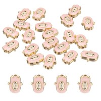 20 StüCk Lose Hand Evil Eye Perlen FüR Spacer, Pink