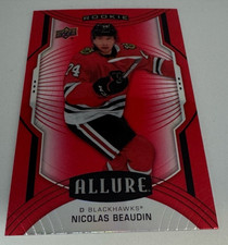 2020-21 Upper Deck Allure - Rookie SP Nicolas Beaudin #125 Red Rainbow (RC)