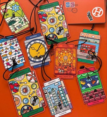 Ginza Maison Hermès Limited Edition Charm & Card Set of 10 Novelty Gift 23894