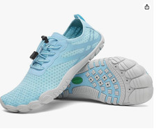 Saguaro Barefoot Minimalist Shoes 6.5 Light Blue Water Shoes