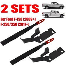 2 Set Rear Seat Quick Latch Release Kit Black Strap For Ford F150 F250 F350