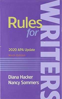 Rules for Writers (Paperback) with 2020 APA Update - Hacker, Diana|Sommers, ...