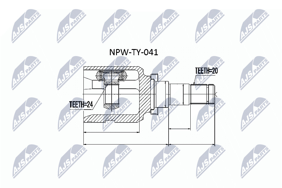 Nty Inner Cv Joint For Toyota Yaris 05- Corolla Zre181 182 13 - Image 6
