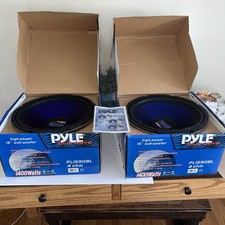 Pyle PL1590BL 15 pulgadas 1400 vatios doble 4 ohmios subwoofer Pyle altavoz onda azul