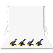 EMART 10x12 ft White Backdrop for Photoshoot and Photography 10x12ft