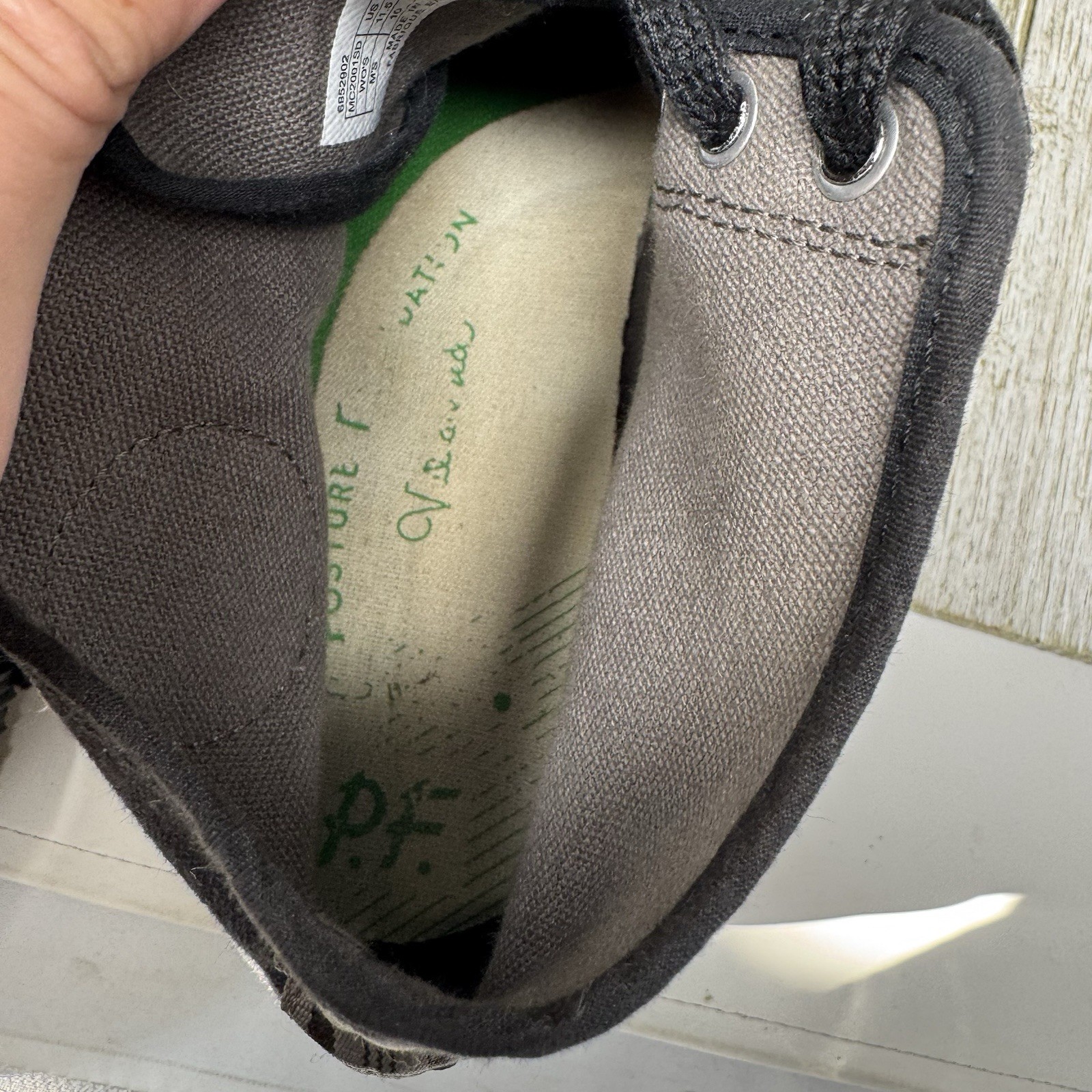 PF Flyers Sandlot Center Hi Top Atheltic Shoes Sneaker Black Mens 10 Womens 11.5